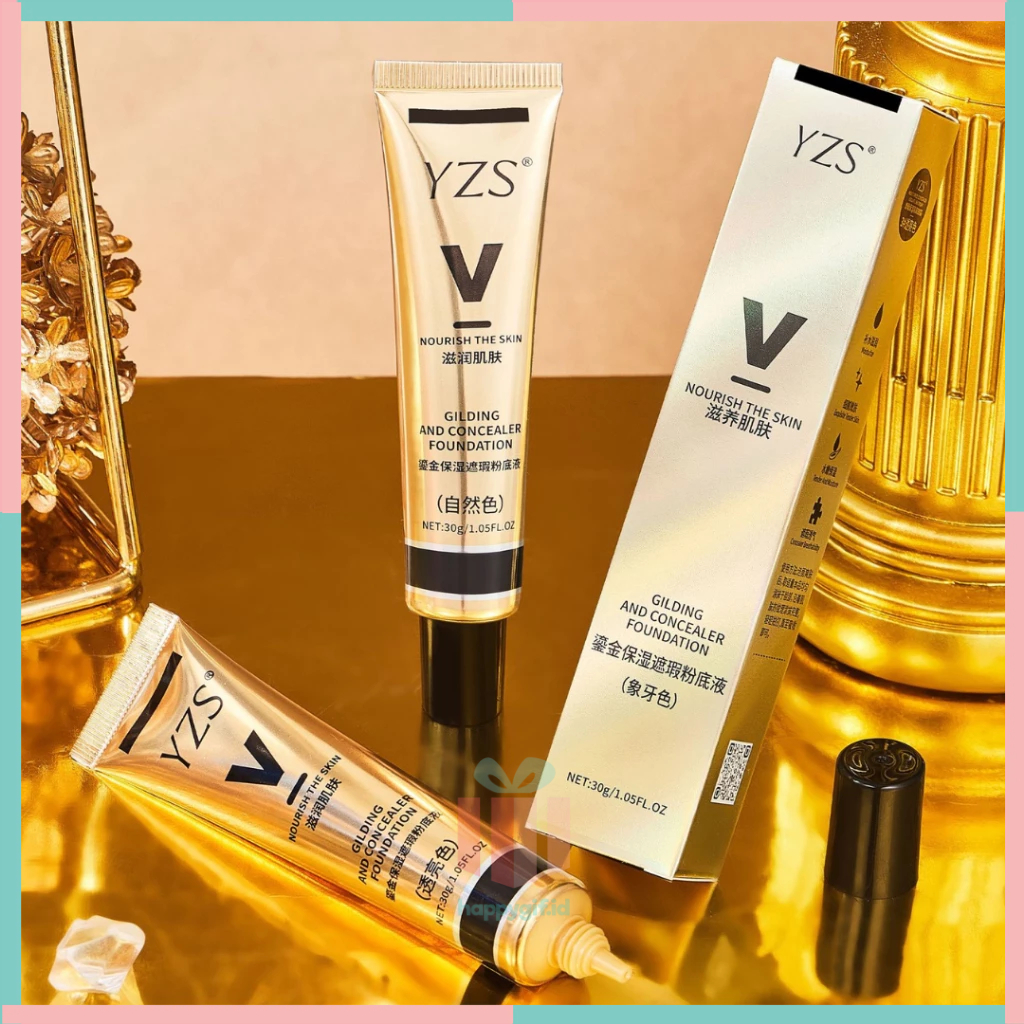 YZS Foundation Liquid Matte Concealer Foundation Natural Color Tahan Lama Anti Air XX120