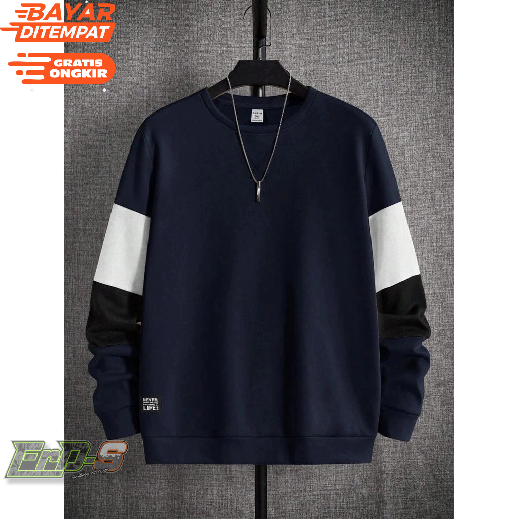SWEATER polos kombinasi sweater jumbo unisex ALL SIZE S-5XL hoodie