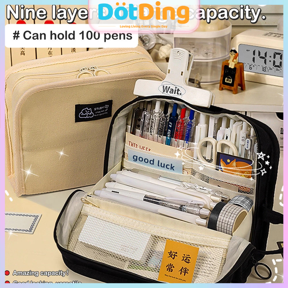 

Ready [DOTDING] Kotak Pensil Minimalis Jepang Kapasitas Jumbo - Tempat Alat Tulis Siswa SMA/Kuliah