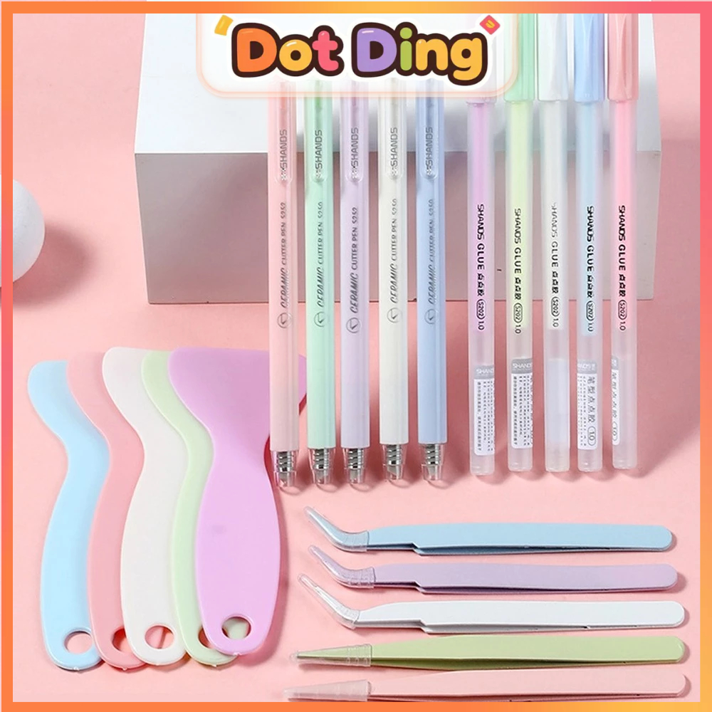 

[DOTDING] ‌Set Alat Scrapbooking Panmomo 4in1 - Paket Multifungsi dengan Pinset, Pinset, Pemotong, dan Lem untuk Hadiah Siswa/DIY Planner H732