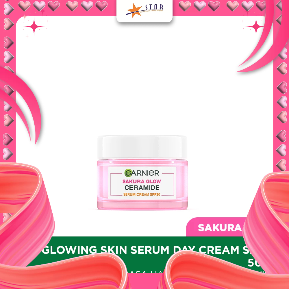 * STAR * Garnier Sakura White Day Cream SPF30 50ML/Krim Siang Mencerahkan/Skin Care / Krim Garnier