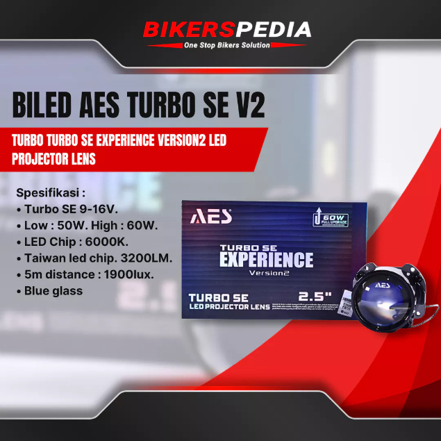 AES Turbo Se Experience Version2 LED Projector Lens
