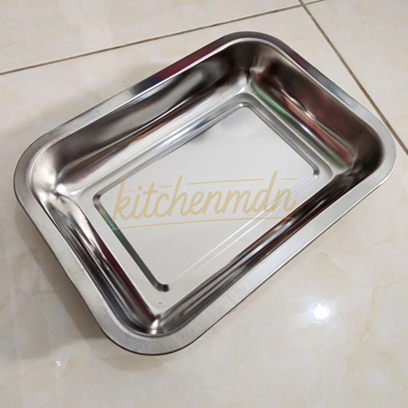 Piring Nampan Stainless Talam Wadah Kecil Subron - KitchenMdn
