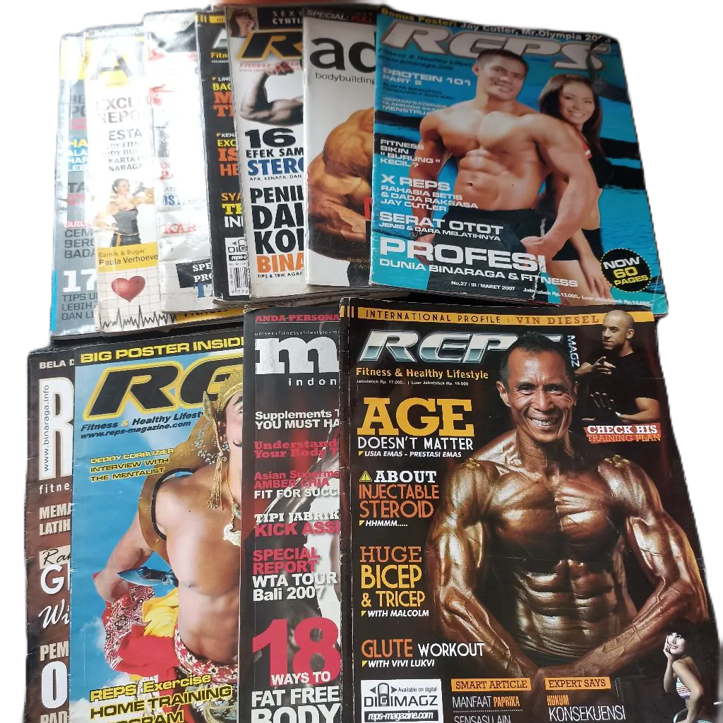 Majalah reps fitness dan kesehatan  gaya hidup