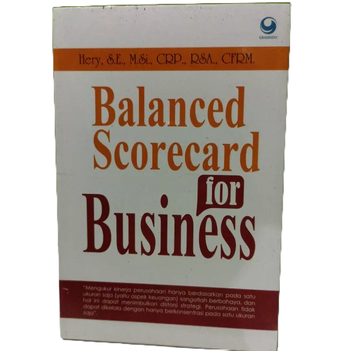Buku ekonomi bisnis balance scorecard for business Heri SE MSi