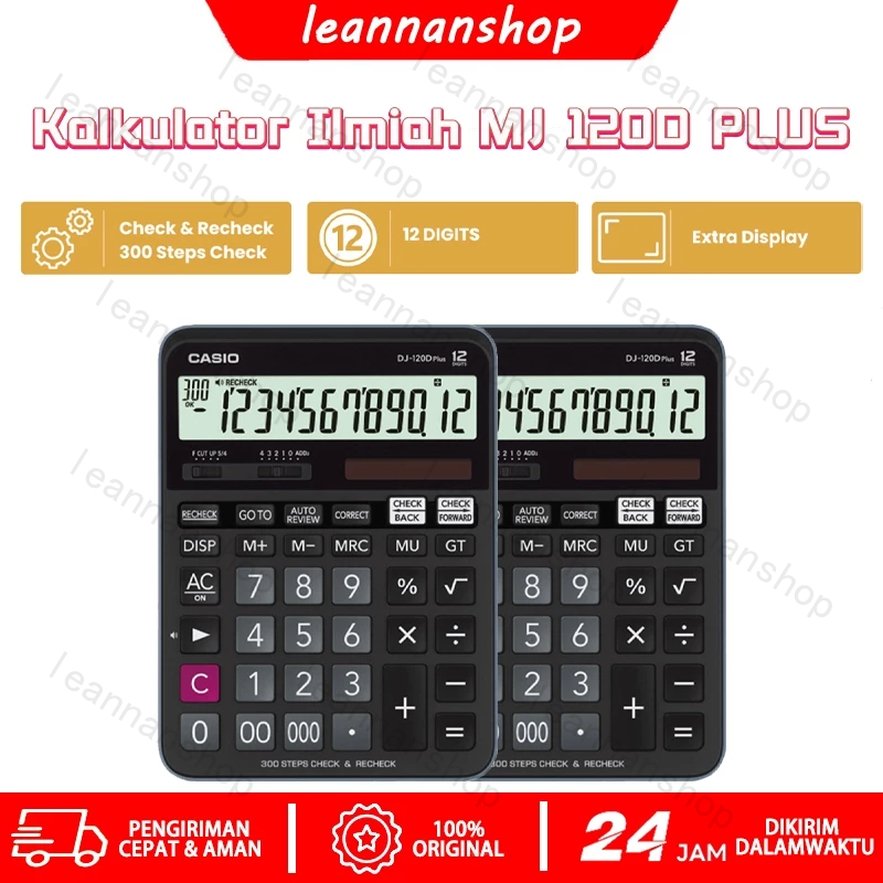 

CASIO KALKULATOR DJ-120DPLUS - Kalkulator Toko/Dagang