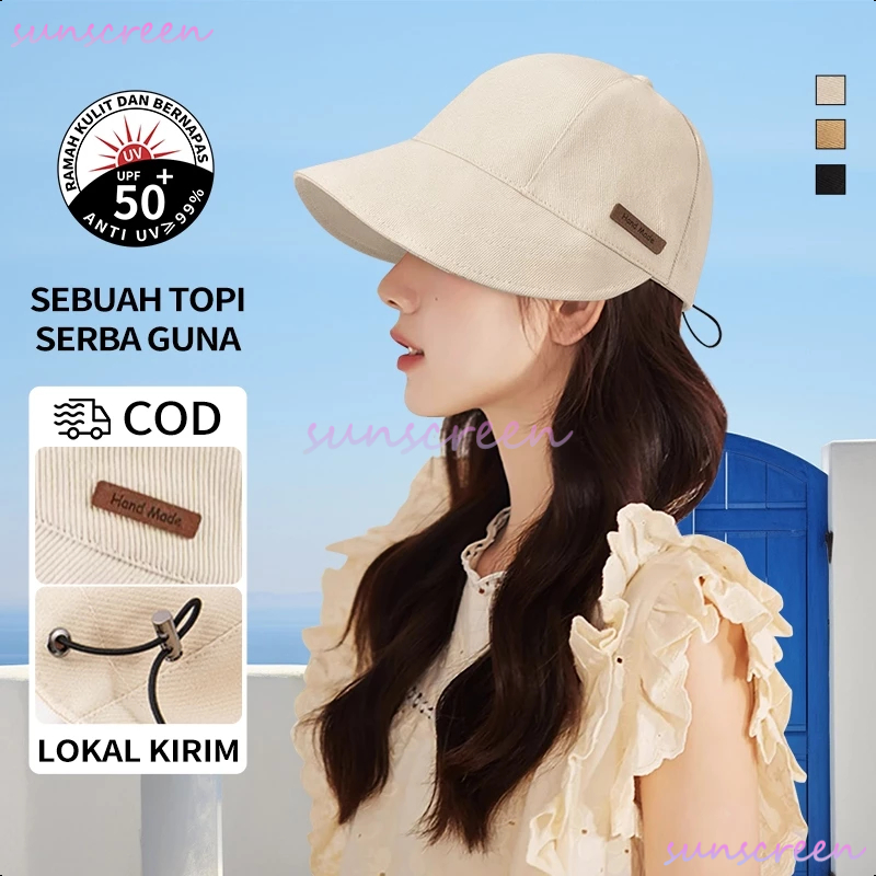 Topi Matahari Topi Olahraga Wanita Sport Hijab Topi Wanita