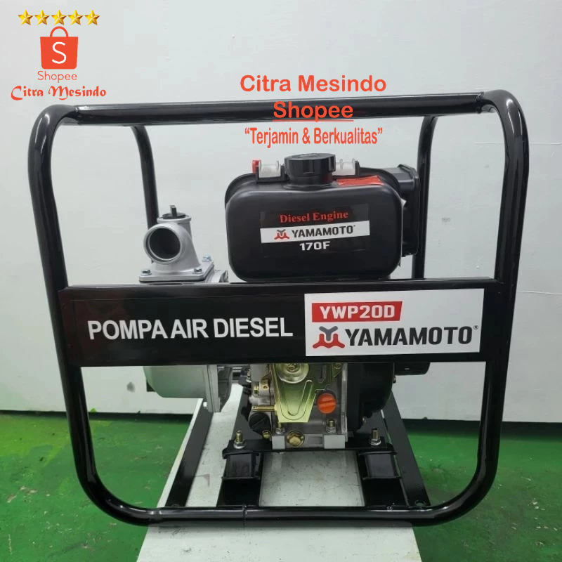 Mesin Pompa Air Bahan Bakar Solar Waterpump Diesel ukuran 2 inch Yamamoto Pompa Solar Irigasi Sawah 