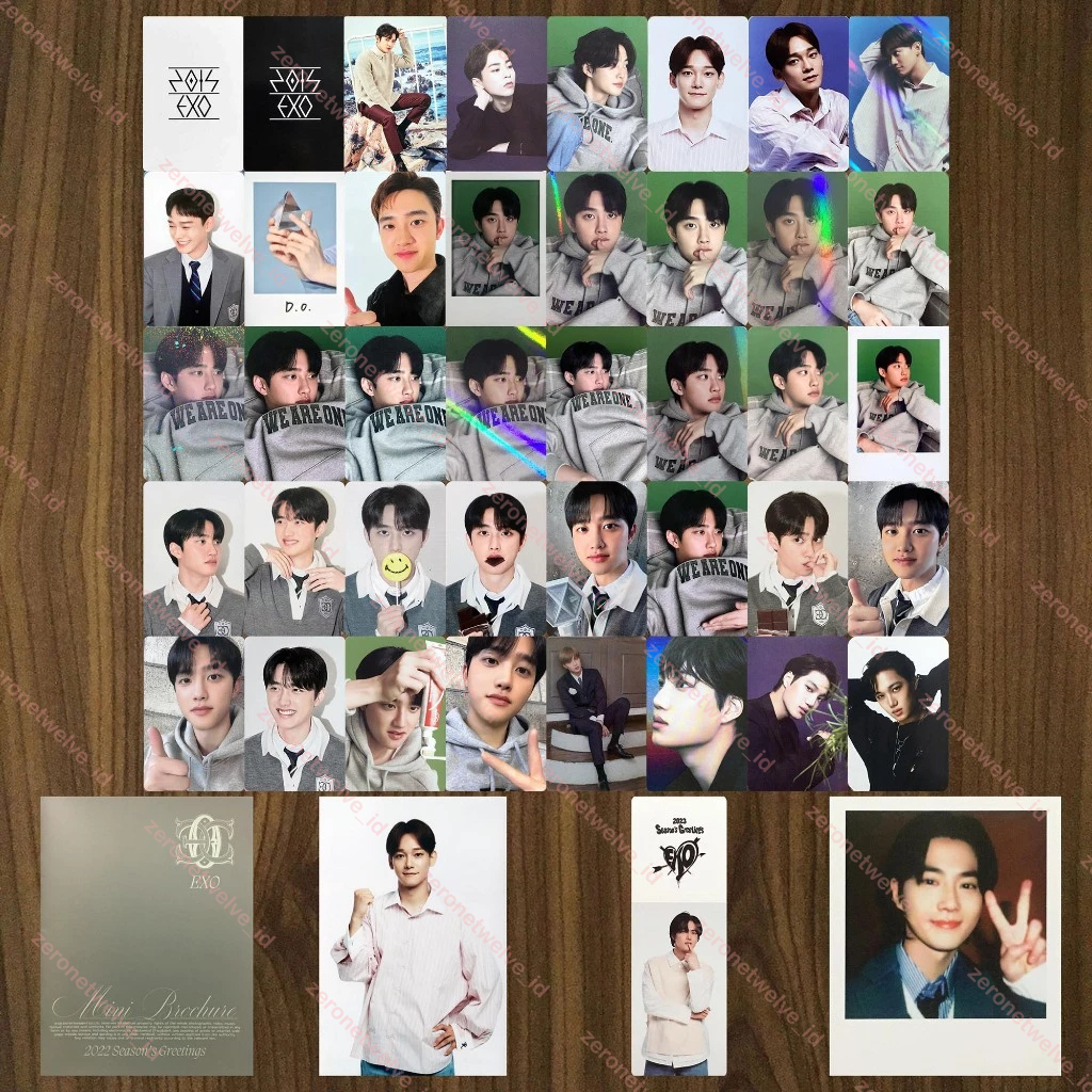 EXO Xiumin Suho Baekhyun Chen Chanyeol Kyungsoo Kai Sehun Photocard Season Greeting 2017 2020 2022 2