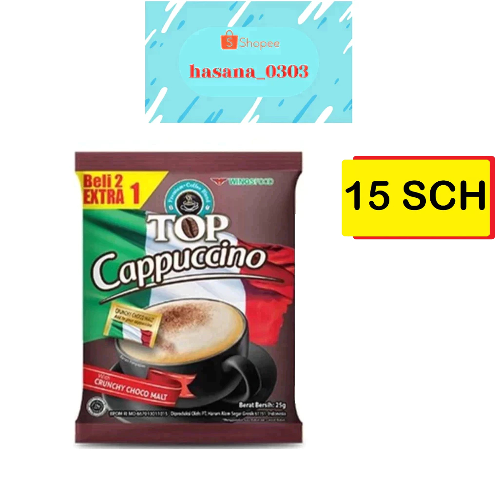 

Top Cappuccino 1Renteng isi 15 Sachet