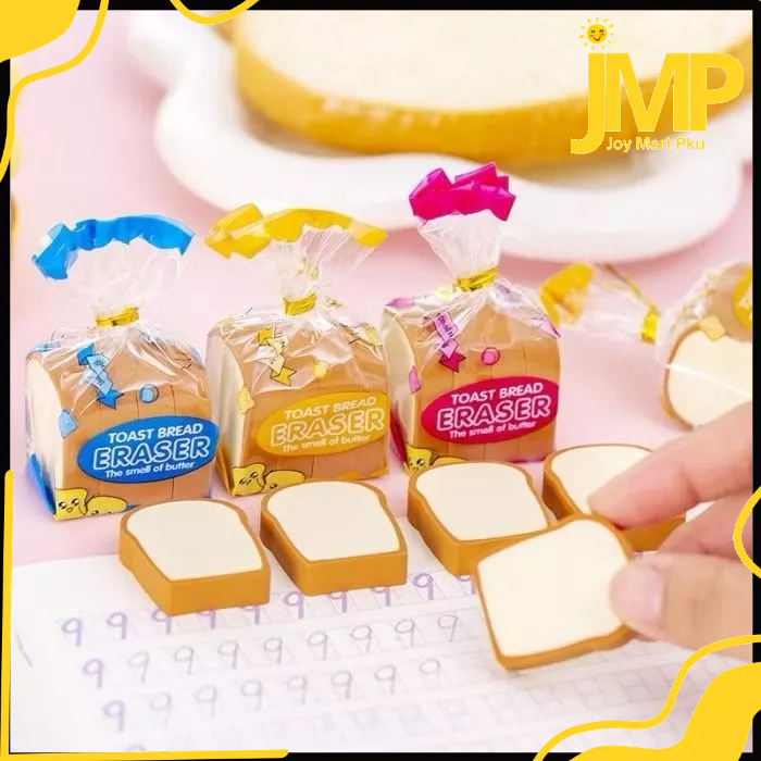 

JMP - Penghapus Pensil Karakter Roti Toast Bread Eraser