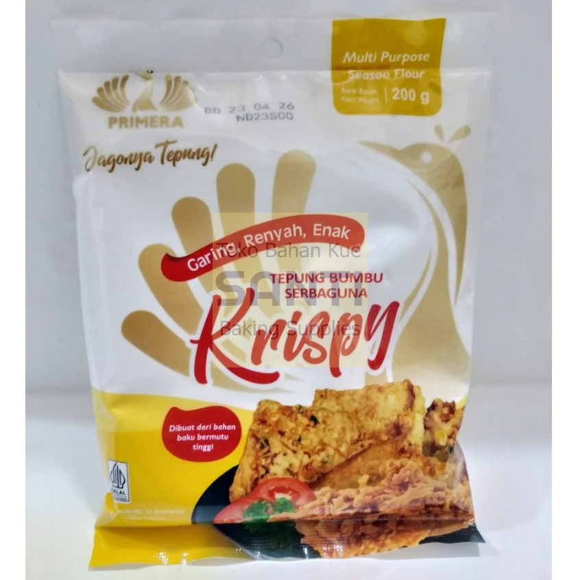 

Primera | Tepung Krispy Serbaguna Aneka Gorengan | 200 Gram