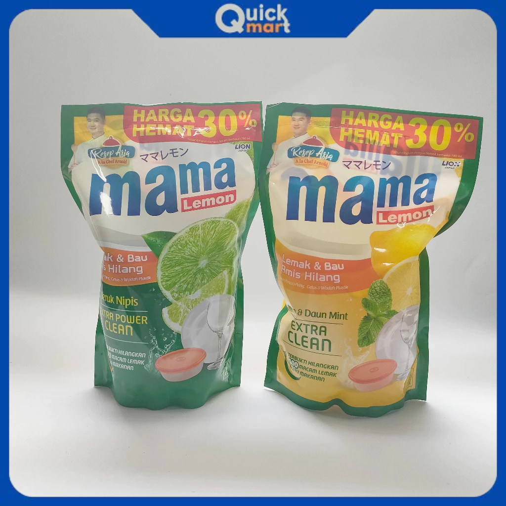 Mama Lemon Jeruk Nipis, Lemon & Daun Mint 680 ml