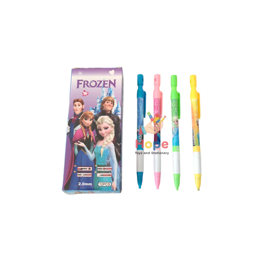 

Pensil Mekanik Tebal 2.0mm Karakter Spider-Man Doraemon Frozen Isi 12pcs - Pensil Kualitas Premium