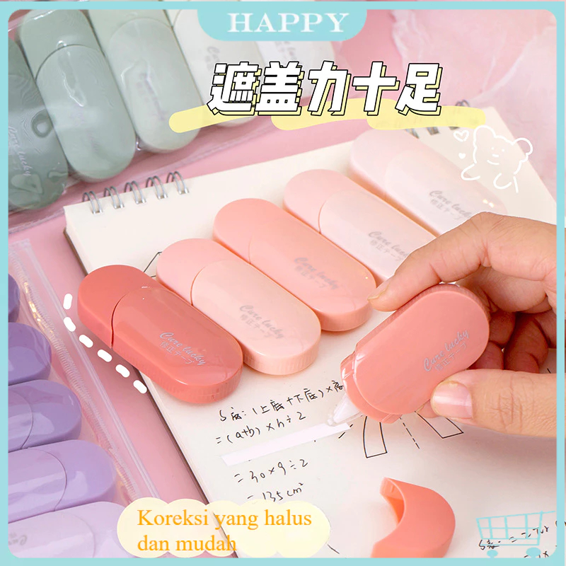 

[Ready] 6PCS Correction Tape / Tip Ex Kertas / Pita Koreksi Warna Pastel Tidak Mudah Terputus