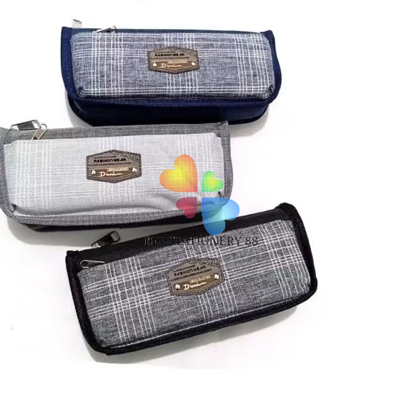 

KOTAK PENSIL/TEMPAT PENSIL KAIN 2 SLETING MIX JEANS SY-7138