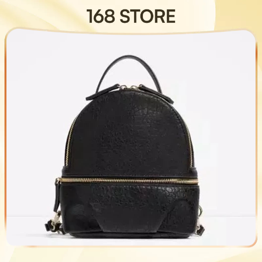 Tas Ransel Wanita Praktis Urban Backpack Fashion Tas Gendong Hitam Wanita Kulit Sintesis