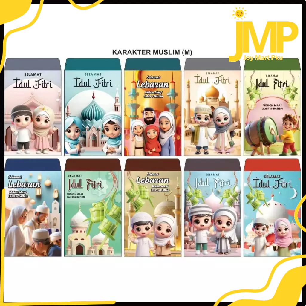 

JMP - Amplop Lebaran Unik / Angpau Lebaran Isi 100pcs / Amplop Angpao Lebaran Karakter / Amplop Idul Fitri 100 Lembar / Amplop Hari Raya / Amplop Ampau Lebaran Karakter Masjid