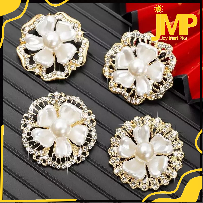 JMP - Pin / bunga pin / bros brace / pin hijab / bros hijab mutiara / bros hijab mutiara / bros dagu