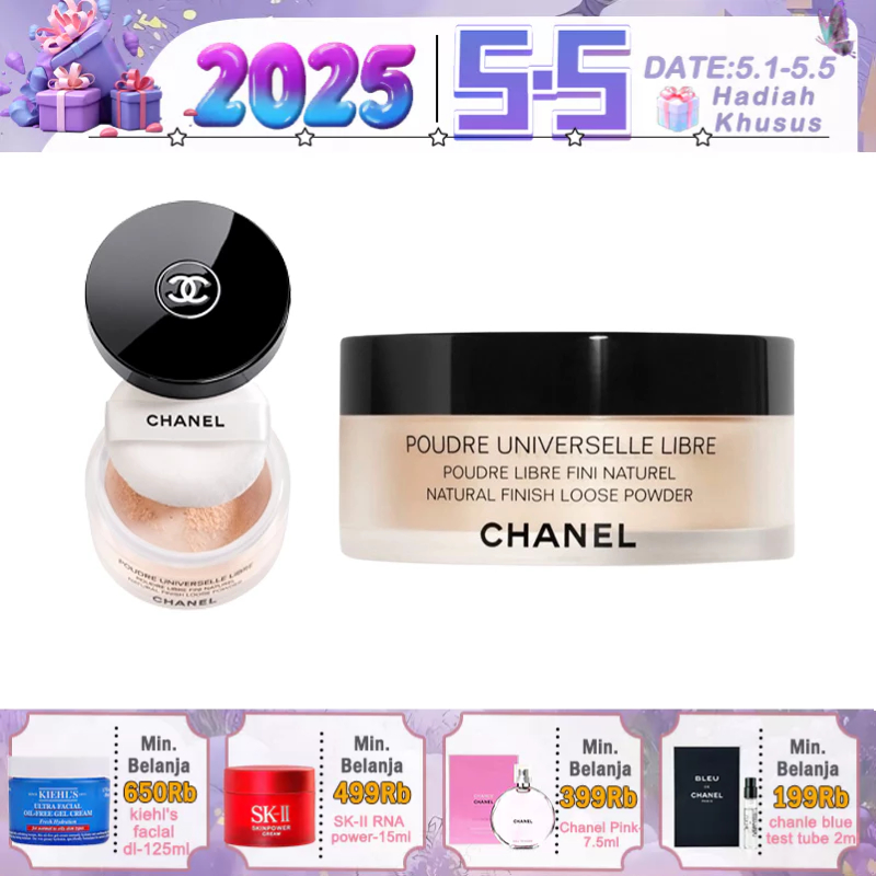【✅Beli 1 hadiah1】Exp：2025 Chanel Poudre Universelle Libre Loose Powder 30g Chanel Bedak tabur/Pengon