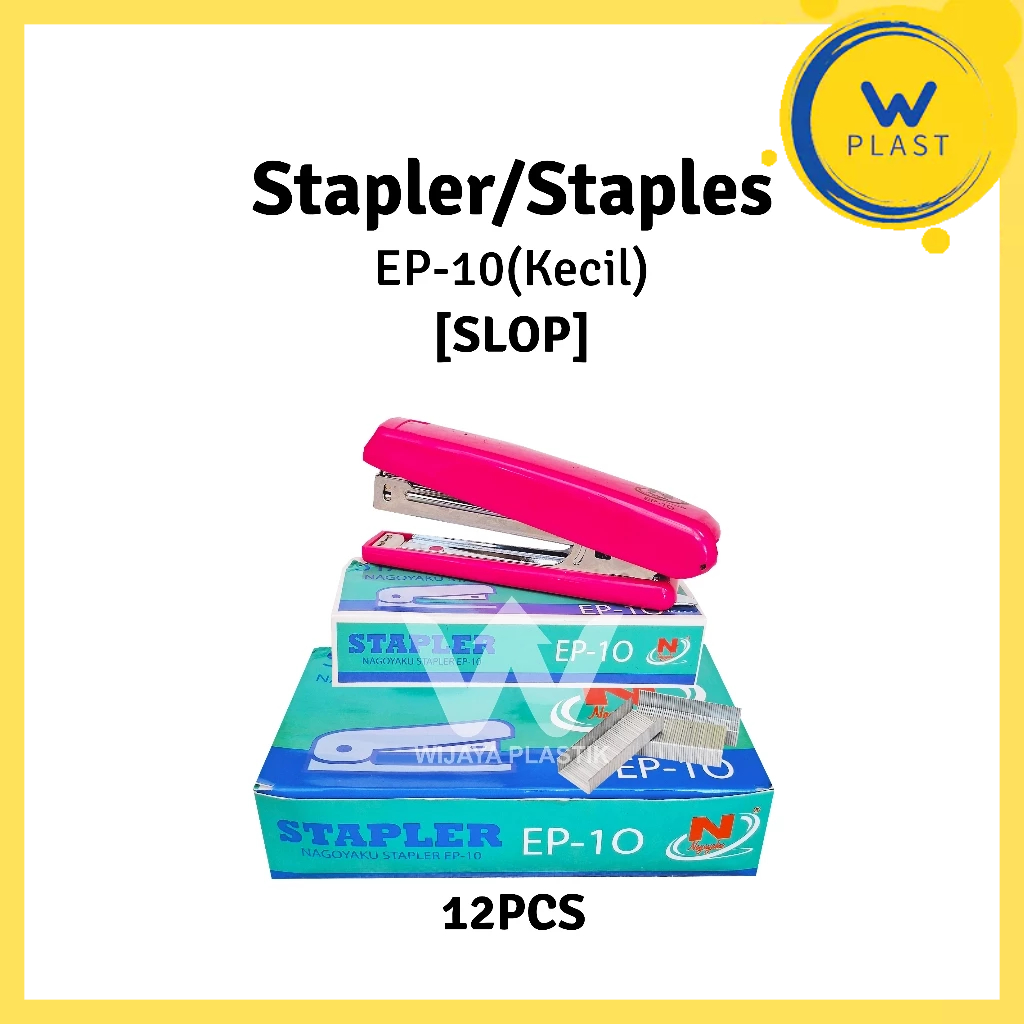

[SLOP] Stapler Kecil Warna EP 10 --- 12 pcs @SLOP | alat staples premium warni No 10 ekonomis murah slop