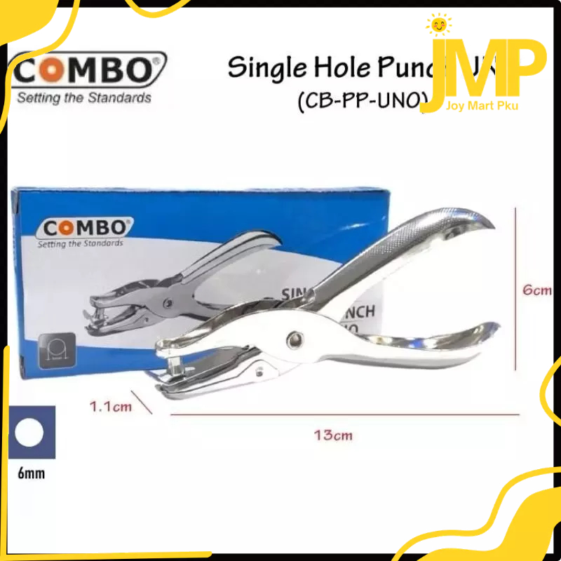 

JMP - Pembolong Kertas 1 Lubang / Punch One Hole/ Alat Pembolong Kertas 8 lembar 3mm