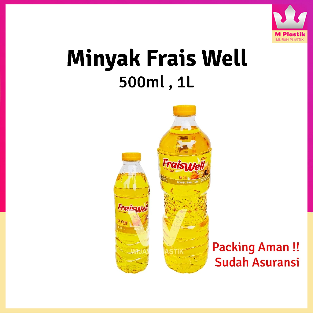 

Minyak BOTOL Sedang [FRAIS WELL] 500 1000 mL --- @Botol | frais well fw kemasan sedang ekonomis gelas kecil besar 1 L bkp bening goreng kelapa sawit murah camping botol