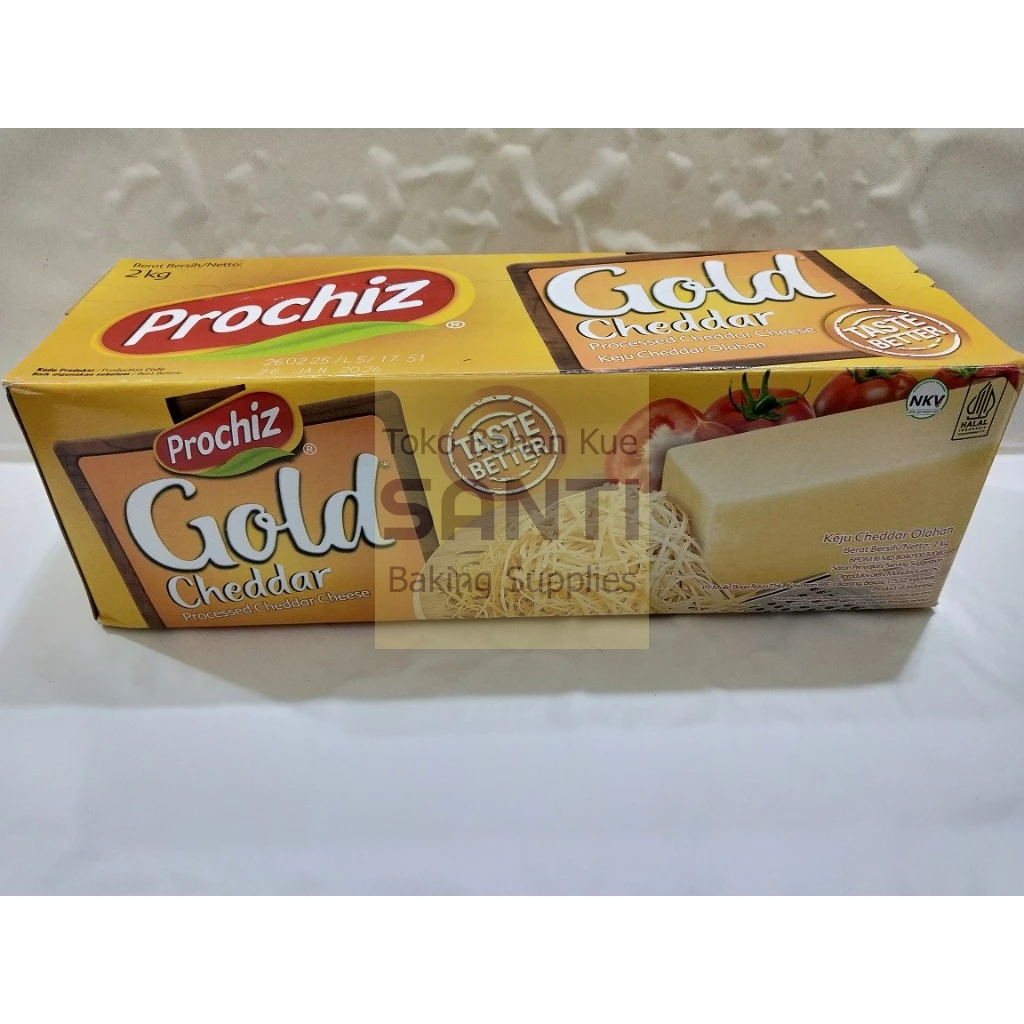 

Prochiz Gold | 2 KG Keju Cheddar Olahan