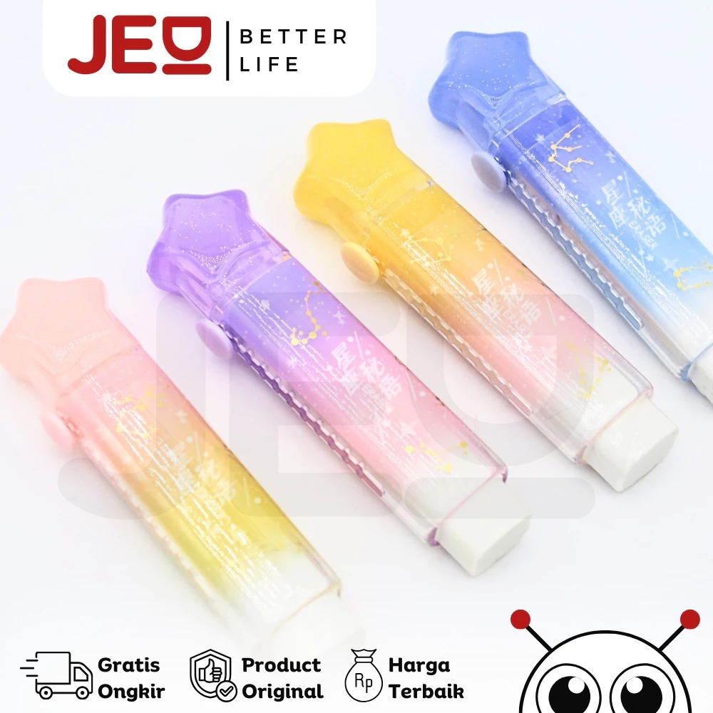 

1Pcs CAT PAW ERASER Rectractable Penghapus Pensil Karet Mekanik Refil Korean