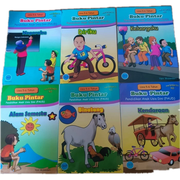 buku pintar pendidikan anak usia dini (PAUD) usia 5-6 tahun k13 LKS TK