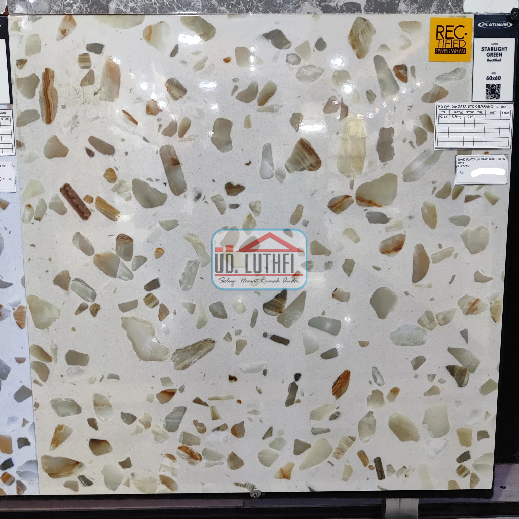 Keramik Lantai Halus 60x60 Platinum Starlight Green