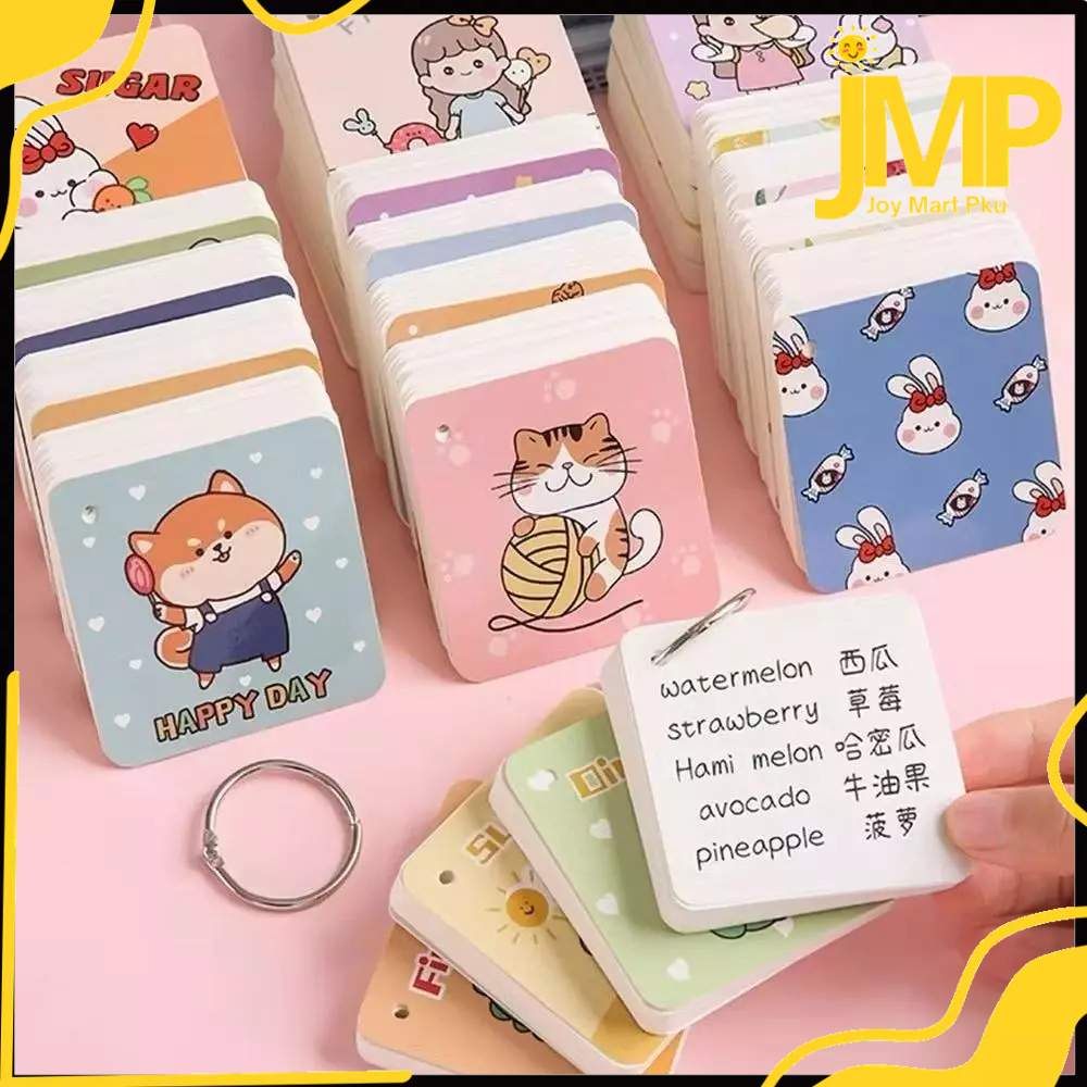 

JMP - Notebook Ring Mini Isi 80 Lembar Sticky Note Lucu Buku Note Gantung Karakter Lucu Notepad Dengan Gantungan DIY Book 80Lembar Buku Catatan Memo Karakter