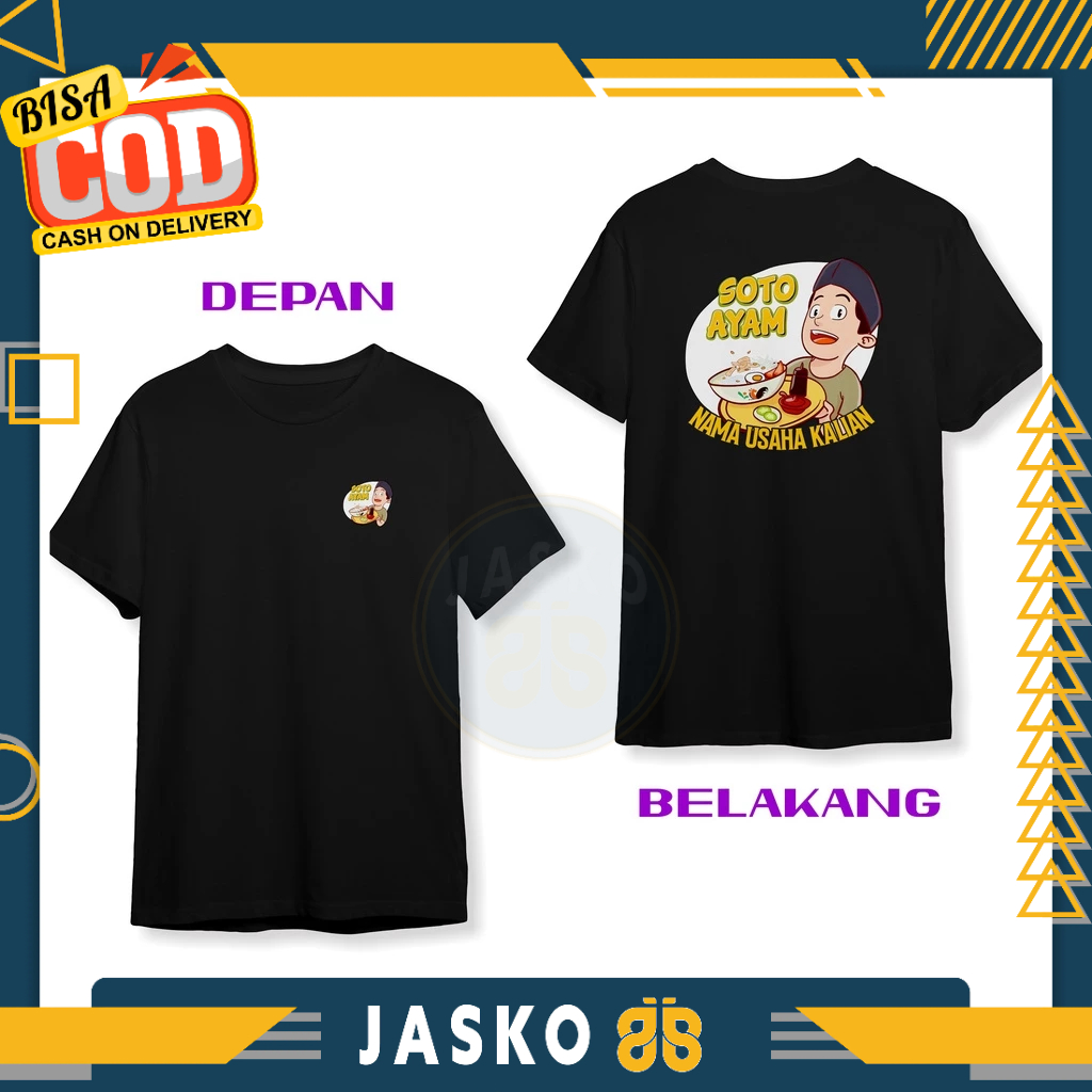 Baju Tshirt Makanan Soto Ayam Gratis Nama Usaha Kalian DB Baju Distro