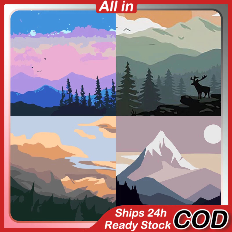 

Digital 20x20cm View Series DIY Painting Kit Canvas Lukisan Lukisan Cat Dengan Lukisan Warna Untuk Lukisan Warna /Keranjang Martir /Hadiah /Hadiah