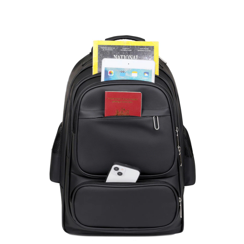 Tas bepergian Travel bag Tas Pria Ransel Troli Import 4 Roda Dengan Ransel Laptop Troli dengan