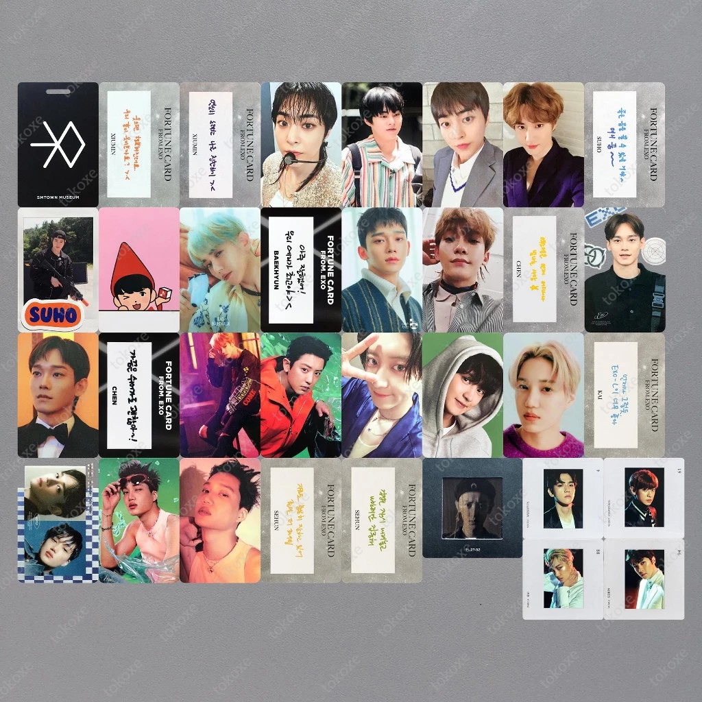 EXO Xiumin Suho Baekhyun Chen Chanyeol Kai Sehun photocard exist ladder sg24 tempo melody fairy univ