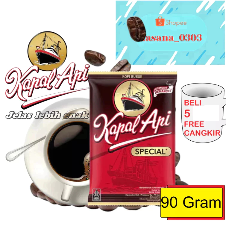 

Kapal Api Special Merah 90 Gram [ Kopi Bubuk ]