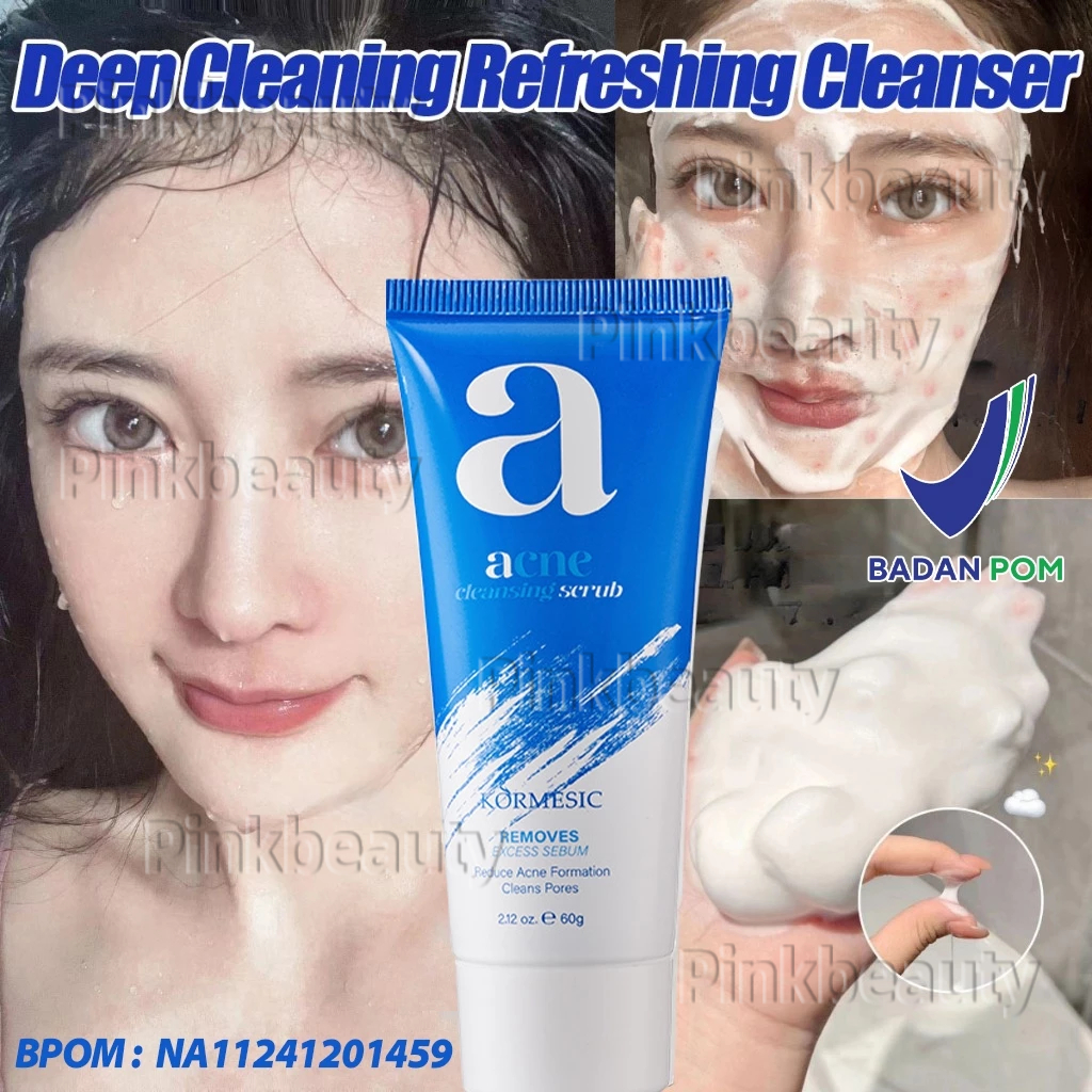 Acne Cleanser Scrub BPOM Acnes Facial Wash 60g Sabun Cuci Muka Jerawat Sabun muka glowing dan memuti