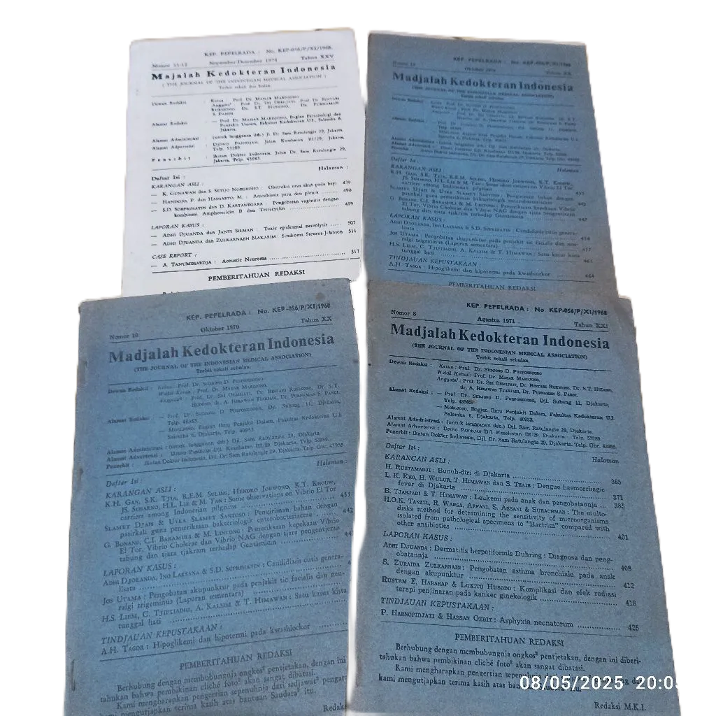 Majalah kedokteran jadul ejaan lama tahun 60an