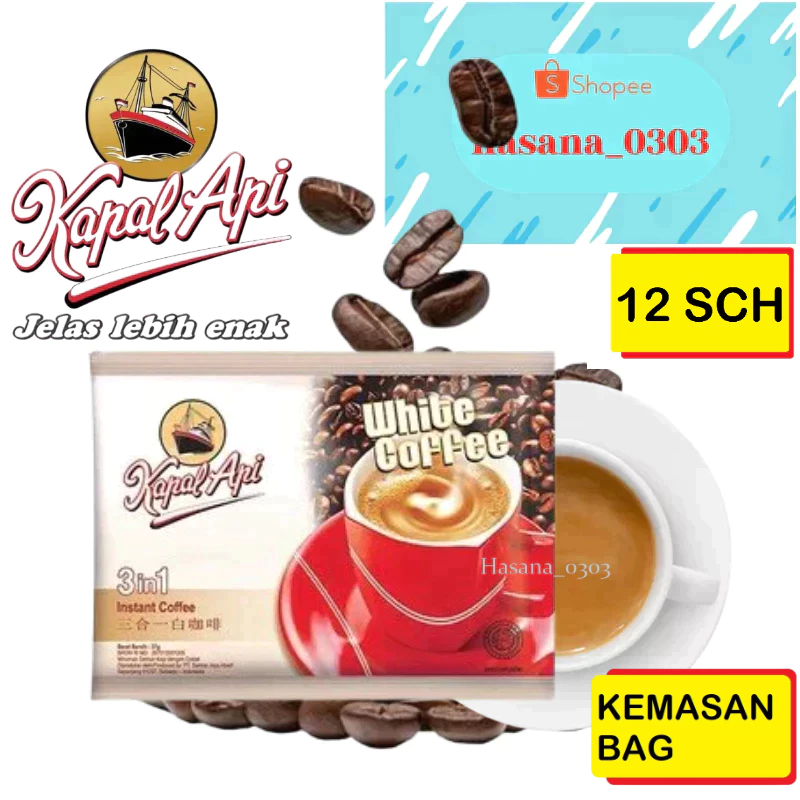 

KAPAL API White Coffee 1 Pack (12 x 37 gr)