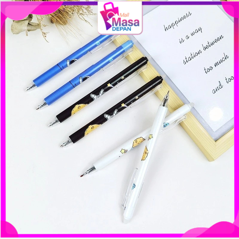 

MMD Pena Gel Karakter Astronot Dapat Dihapus Pulpen Gel Karakter 0.5mm Pena Aesthetic Edition Karakter Kartun Astronot Perlengkapan Sekolah Erasable Gel Pen