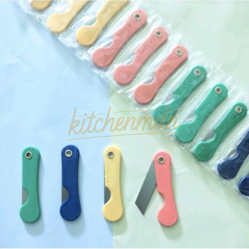 

Pisau Cutter Lipat Mini Kecil Serbaguna - KitchenMdn