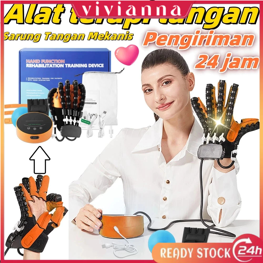 

【COD】 Sarung Tangan Robot Rehabilitasi Smart Rechargeable Portable Alat Latihan Stroke Hemiplegia Untuk Latihan Tangan