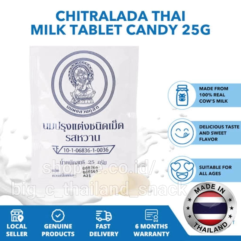 

chitralada Permen thailand rasa susu(halal)