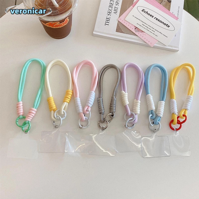 Tali HP String Gantungan Tali Pergelangan Tangan Dikepang Rantai Ponsel Antihilang Casing HP Warna K