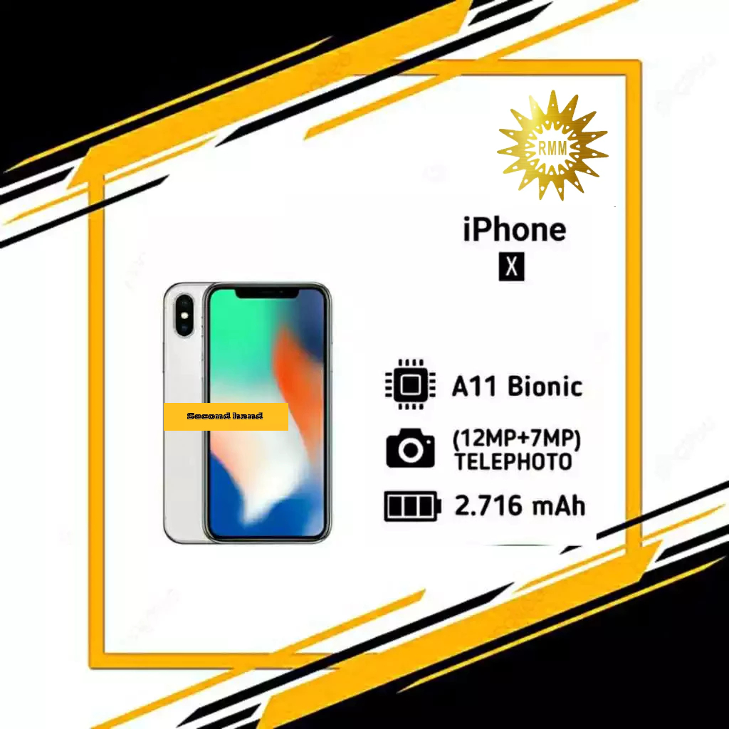 IPHONE X 64GB / 256GB FULLSET ORIGINAL MULUS