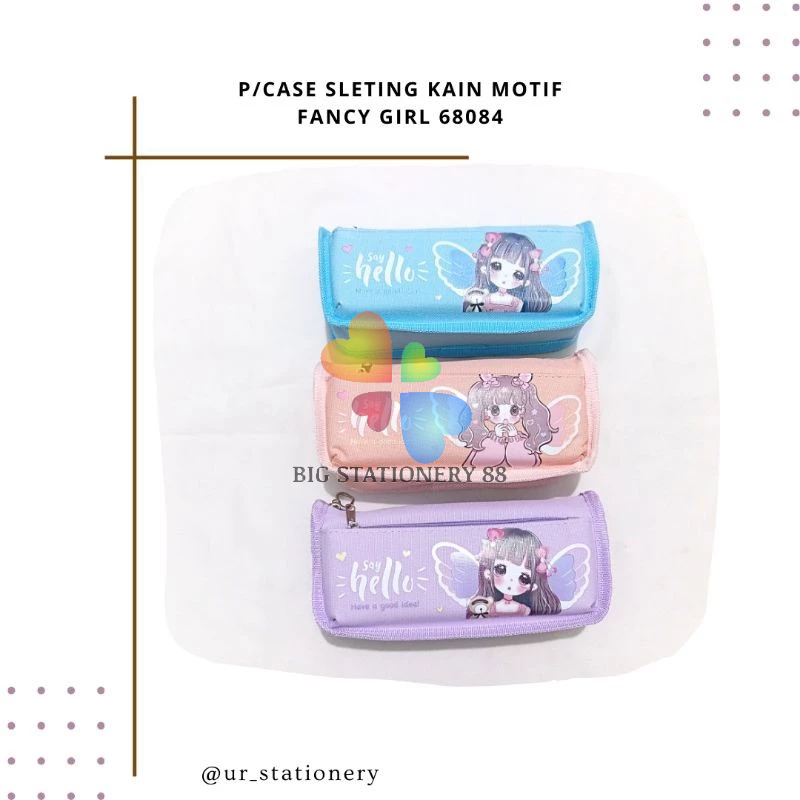 

KOTAK PENSIL/TEMPAT PENSIL 2 SLETING MOTIF FANCY GIRL 68084