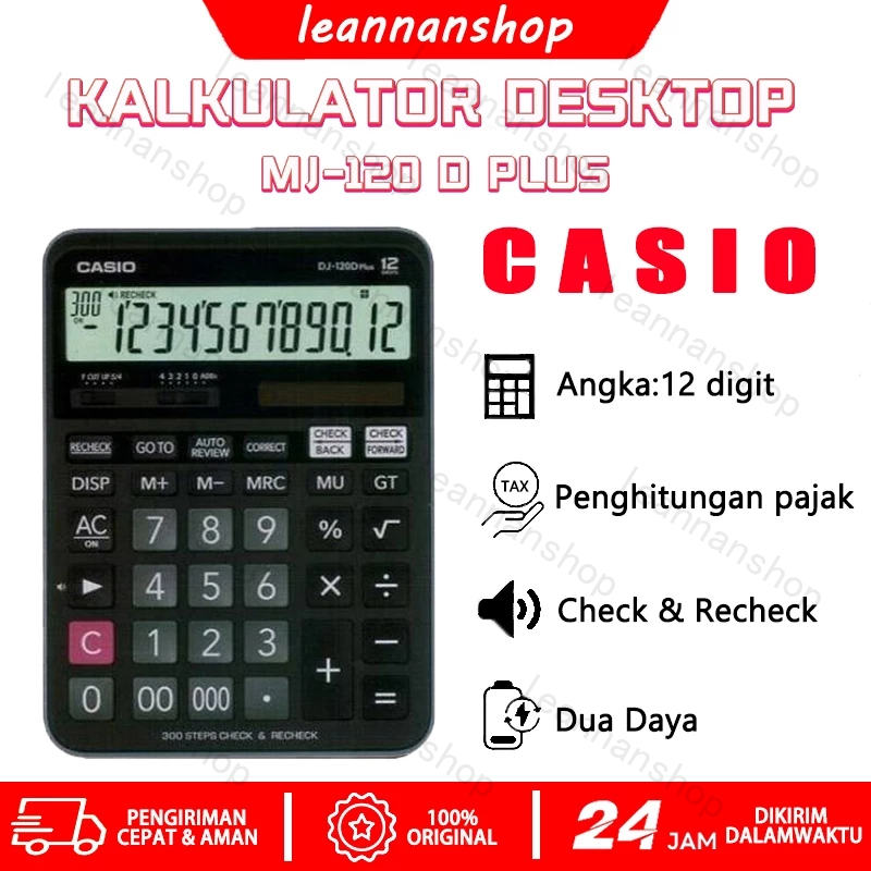 

CASIO Desktop Calculator /Kalkulator kerja Casio ilmiah MJ-120D PLUS Kalkulator Casio Scientific Calculator Kalkulator Meja Check Correct 100% asli