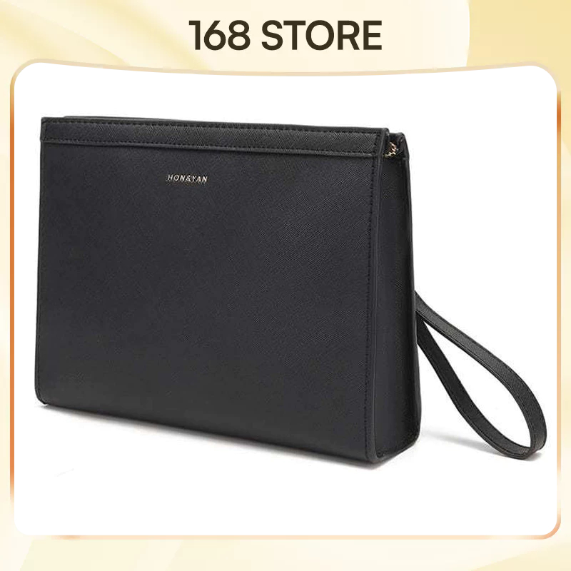 Tas Pria Easton Hand Bag Pria Kulit Import Tas Cowok Waterproof Clutch Pria Free Gift Box HYM Bag Gr