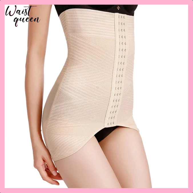 【WaistQueen.id】High Waist Trainer Tummy Control Breathable Sports Belt Women Body Shaper Postnatal R